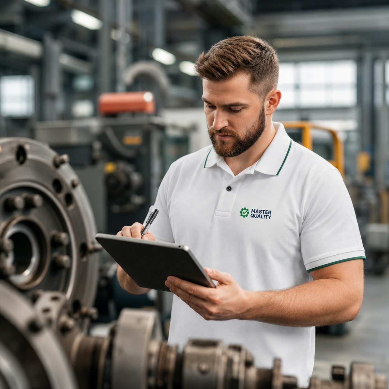 Técnico Master Quality em ambiente industrial